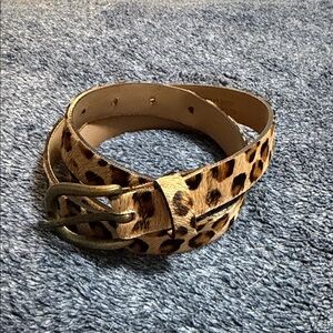 Garnet Hill Leopard Print Belt